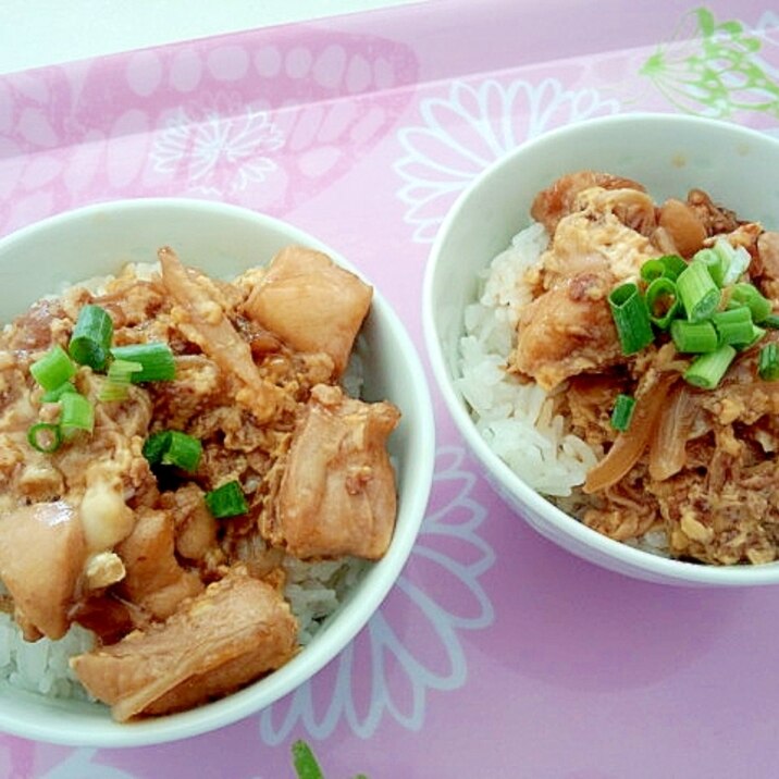 味噌でコクアップの親子丼♪